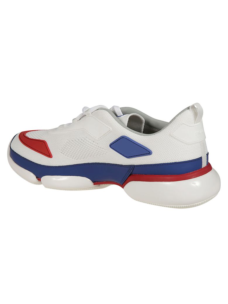Prada Shoes Laced-Up Cloudbust Sneakers In White | ModeSens