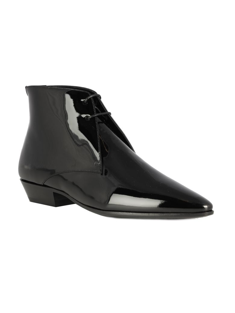 SAINT LAURENT JONAS VERNICE LACEUP BOOTIE,11013863