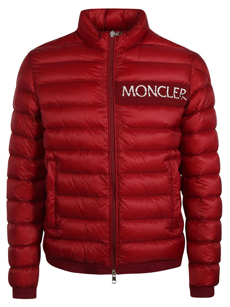 Moncler Moncler Logo Padded Jacket - Red - 10847526 | italist