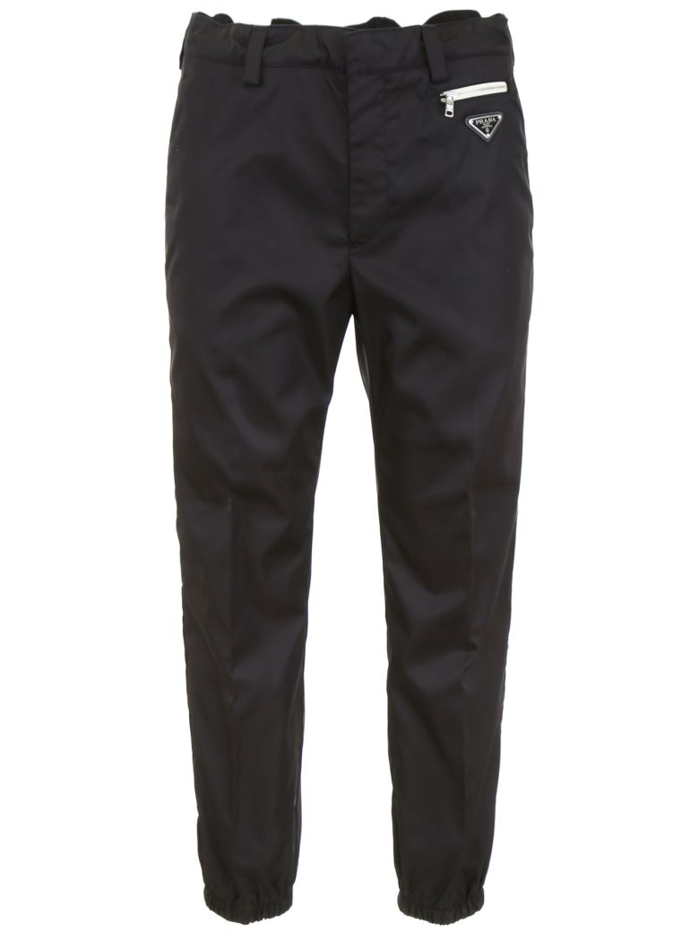 Prada Prada Trousers With Logo Triangle - NERO (Black) - 10777641 | italist