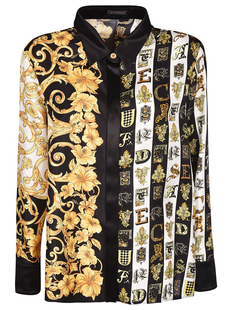 Versace Versace Baroque Print Shirt - Multicolor - 10842386 | italist