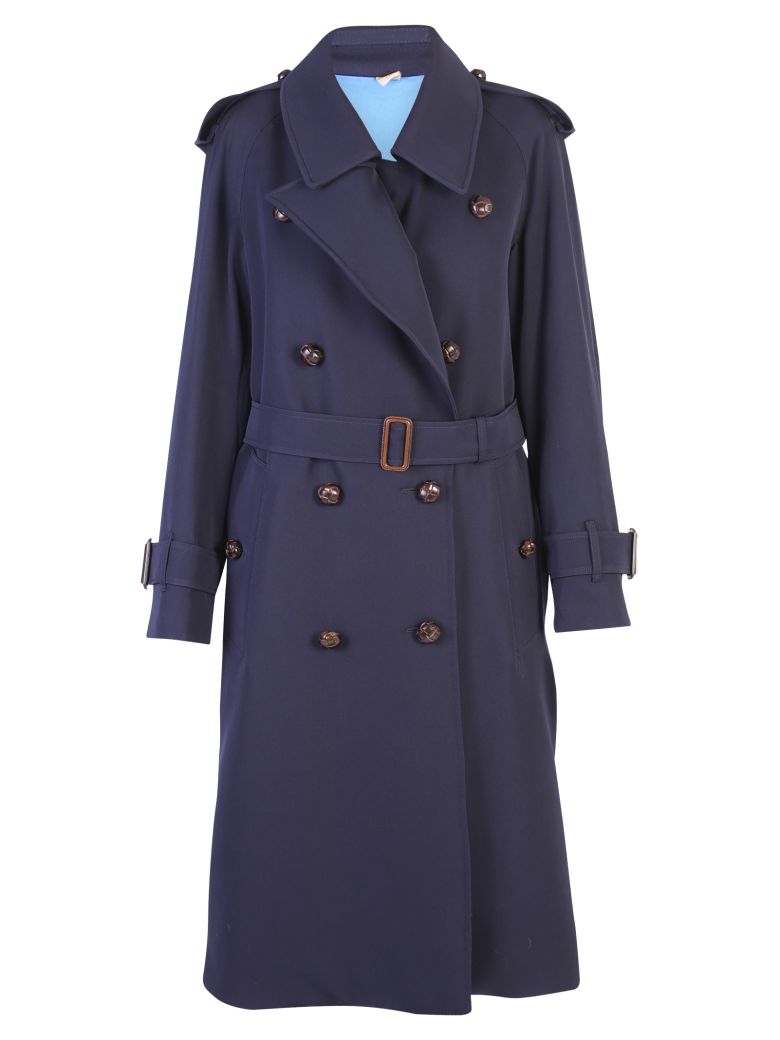 Burberry Burberry Blue Regina Trench - Blue - 10642173 ...