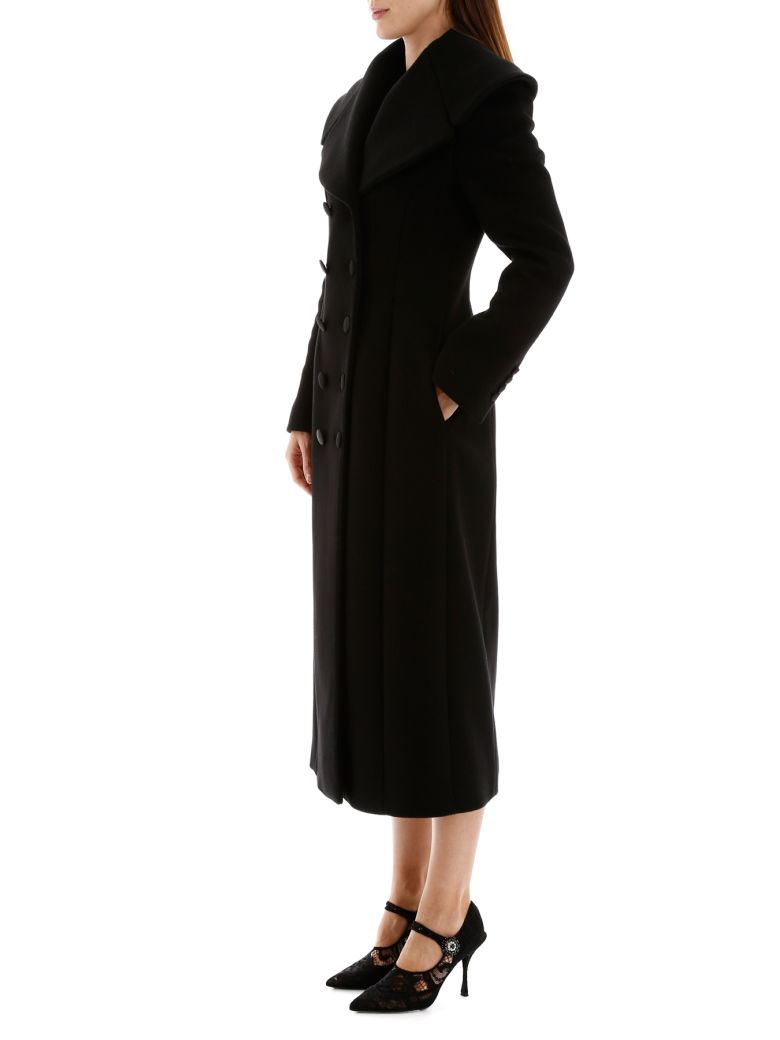 DOLCE & GABBANA LONG WOOL COAT,11122482