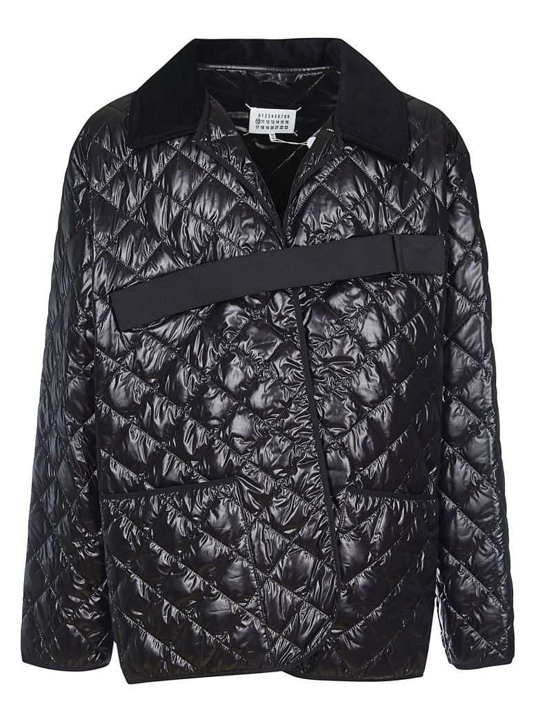 MAISON MARGIELA CORD COLLAR QUILTED JACKET,11043294