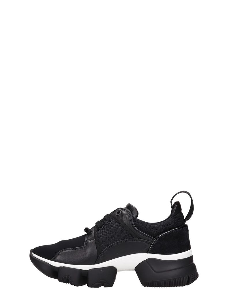 GIVENCHY BLACK NEOPRENE JAW LOW SNEAKERS,11007551