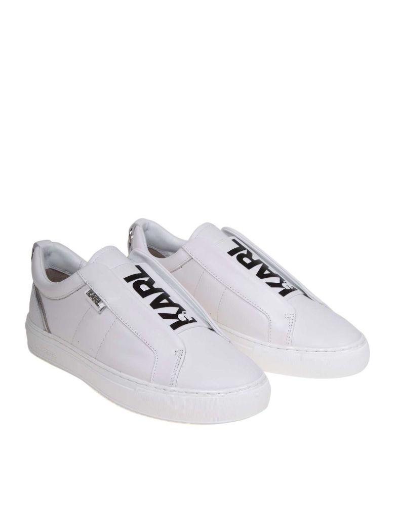 Karl Lagerfeld Karl Lagerfeld Logo Slip-on Sneakers - White - 10893848 ...
