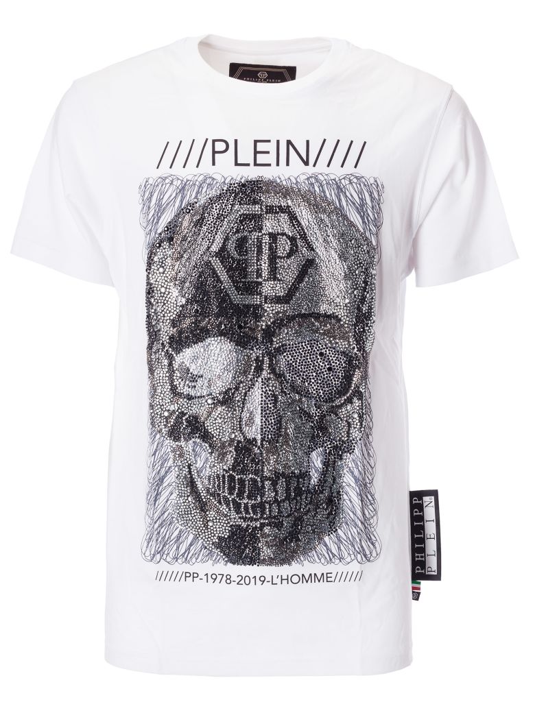 Philipp Plein Philipp Plein Skull Logo T-shirt - White - 10857492 | italist