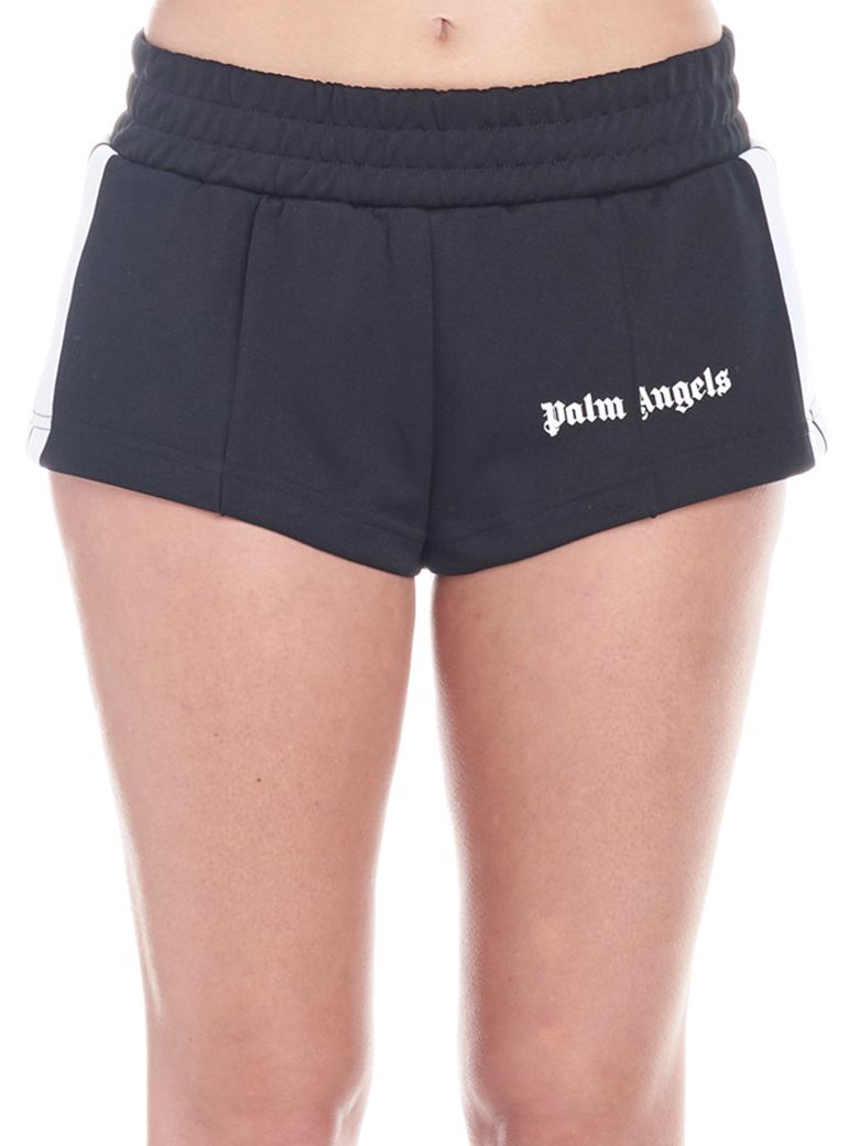 palm angels black track shorts