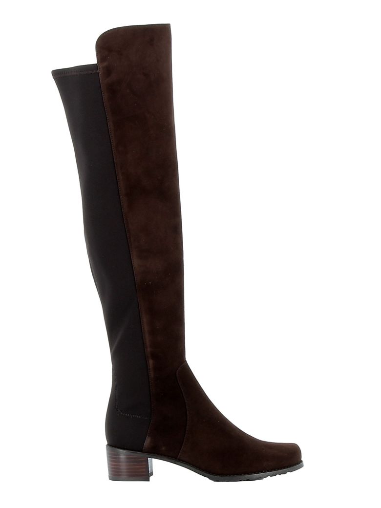 stuart weitzman flat suede boots