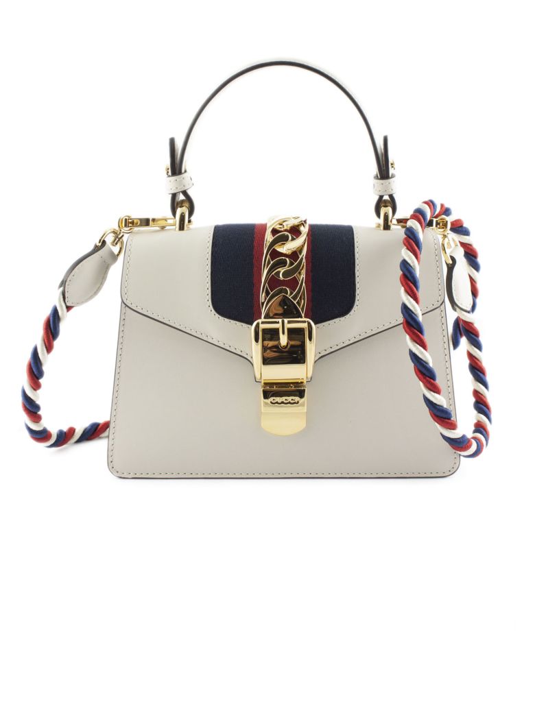 Gucci Gucci Sylvie White Leather Mini Bag - Panna - 10825134 | italist