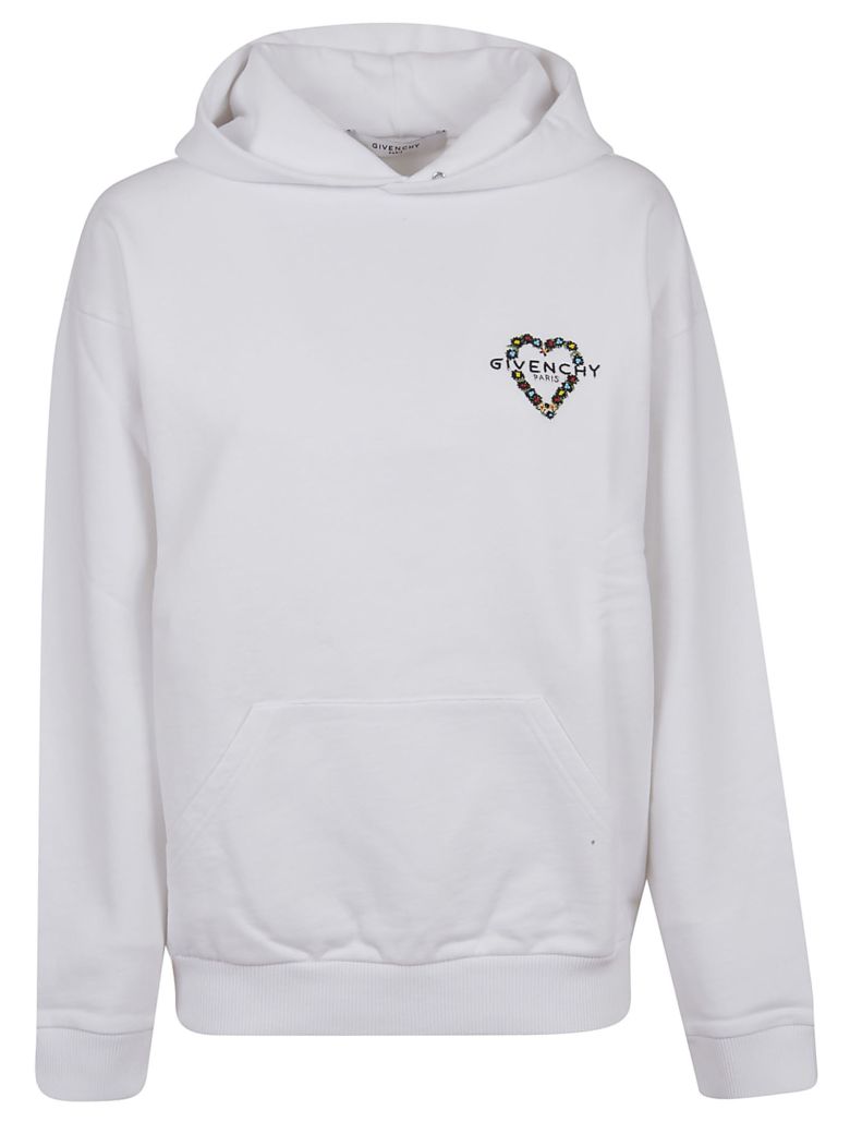 Givenchy Givenchy Embellished Hoodie - White - 10888058 | italist