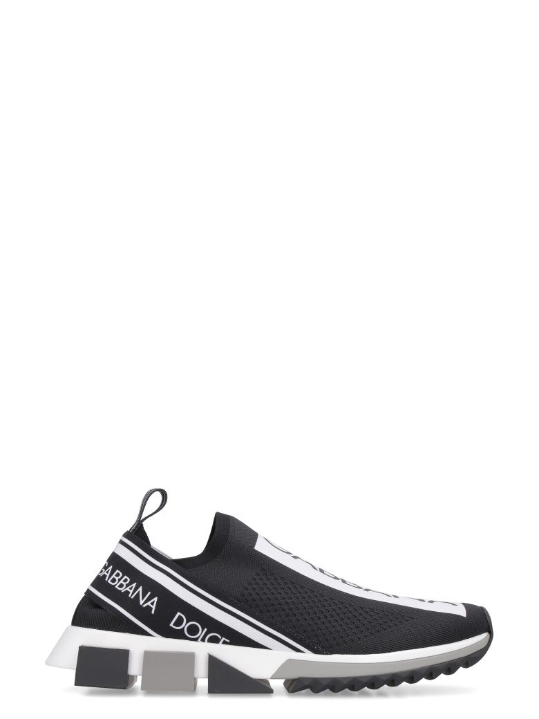 DOLCE & GABBANA SORRENTO KNITTED SLIP-ON SNEAKERS,11147617