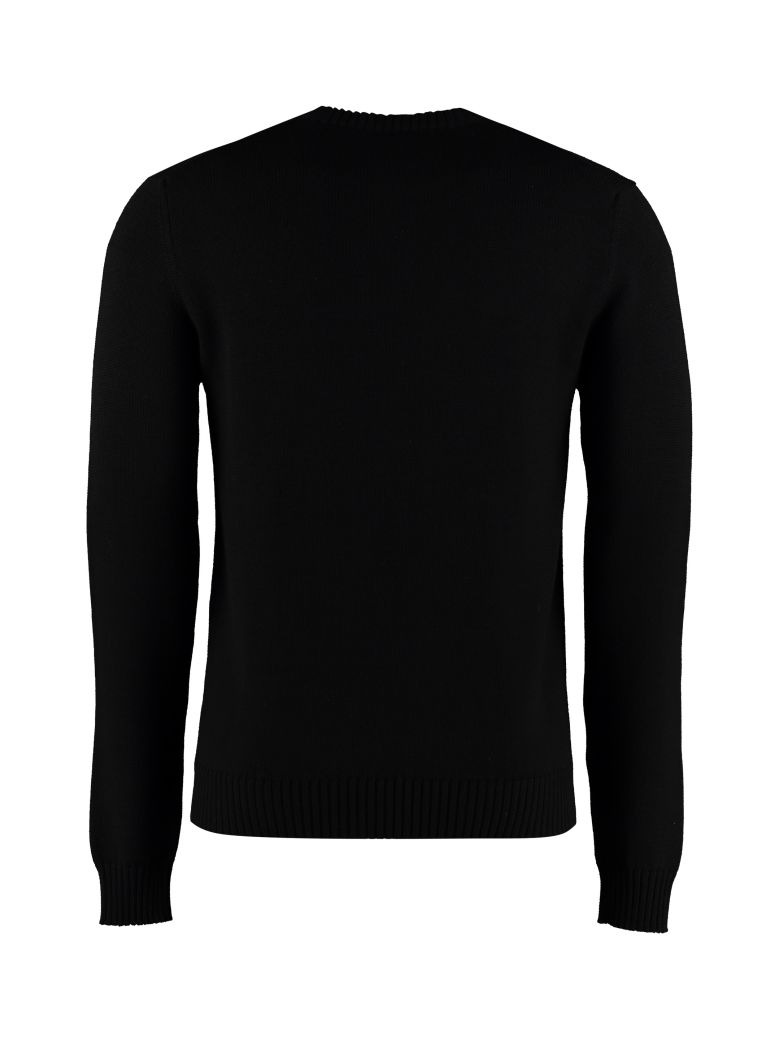 VERSACE CREW-NECK WOOL SWEATER,10988473