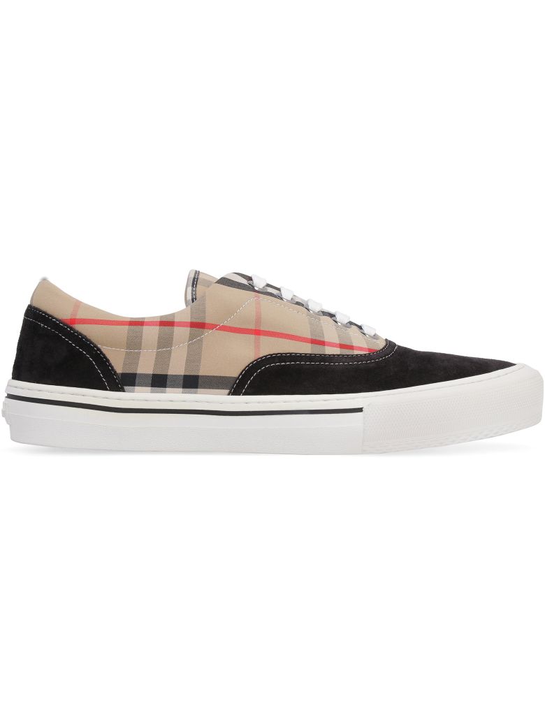 BURBERRY CHECK PATTERN SNEAKERS,11154263