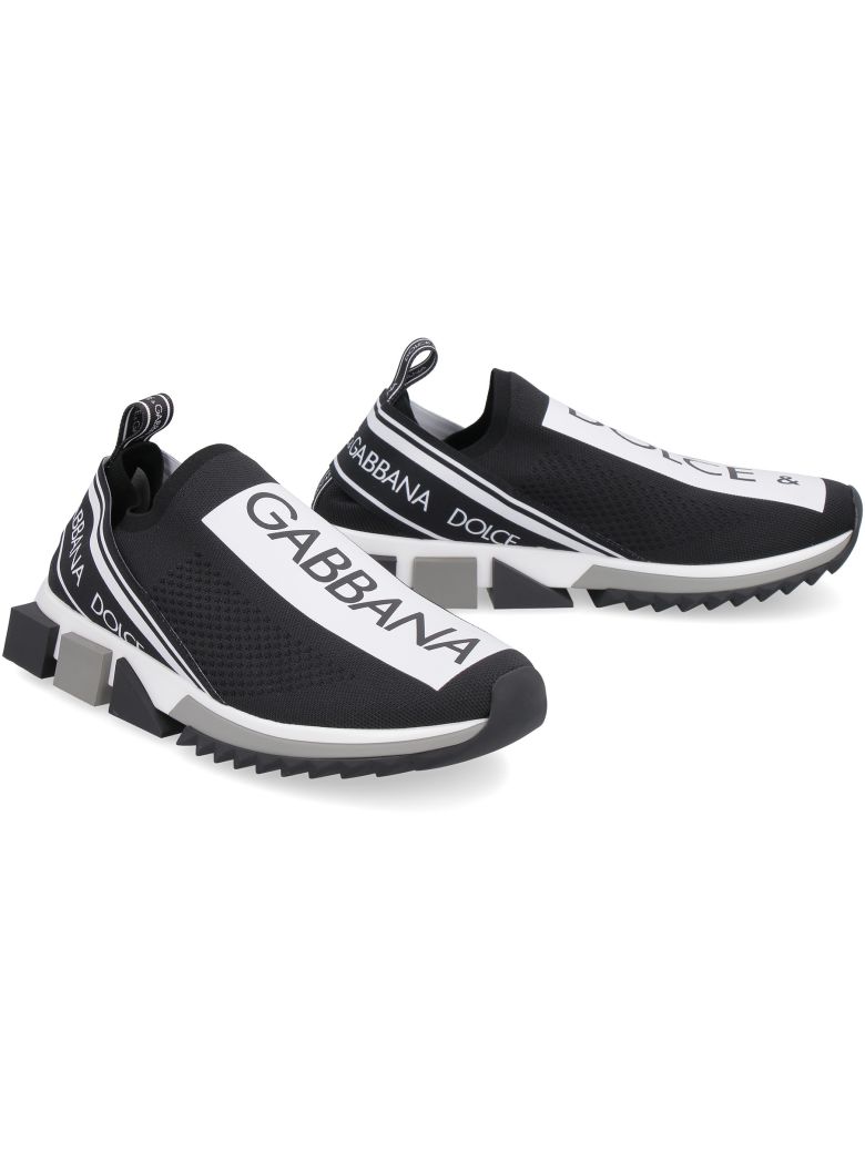 DOLCE & GABBANA SORRENTO KNITTED SLIP-ON SNEAKERS,11147617