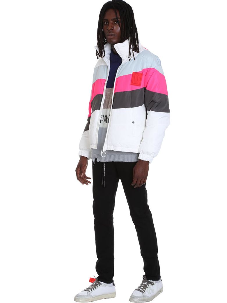 OFF-WHITE PUFFER ANORAK CLOTHING IN WHITE POLYAMIDE,11140175
