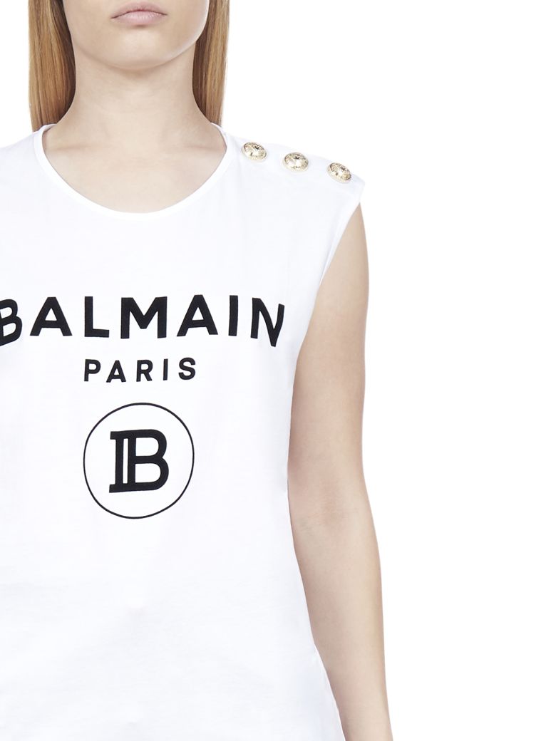 BALMAIN SHORT SLEEVE T-SHIRT,10983431