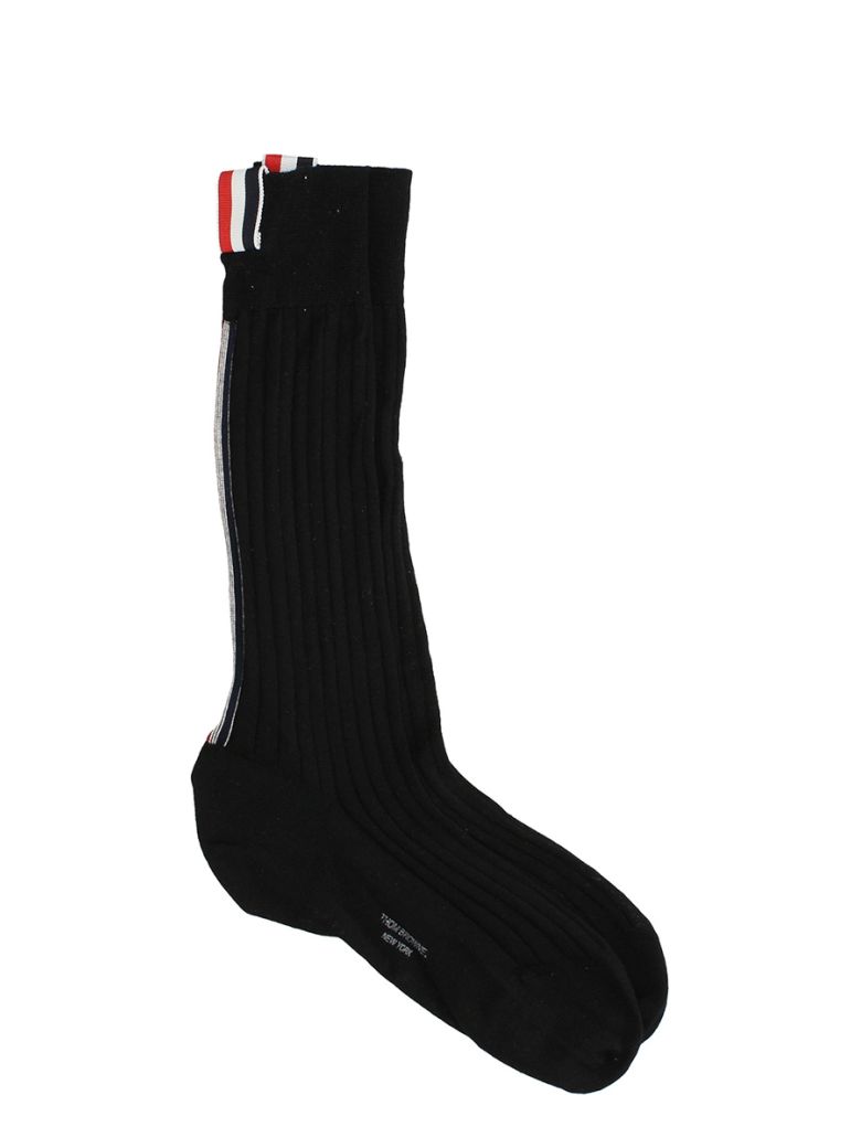 Thom Browne Thom Browne Black Cotton Socks - black - 10593389 | italist