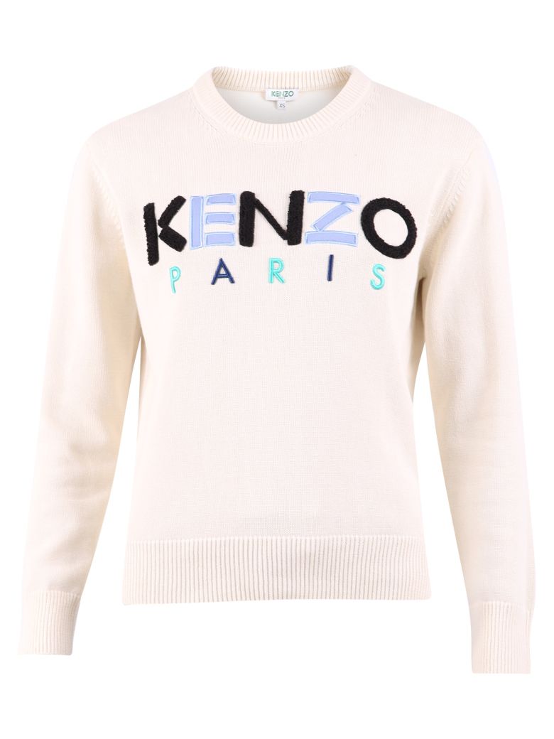 all white kenzo jumper