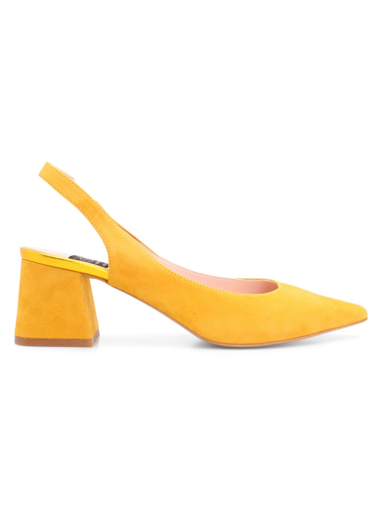 Islo 'gloss' Leather Sandals - Ocra Yellow