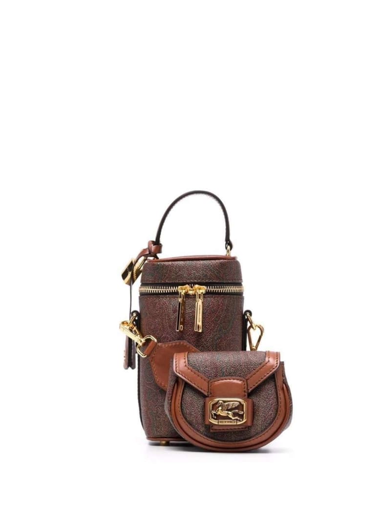 Etro Pegaso Arnica Beaty Crossbody Bag - Brown