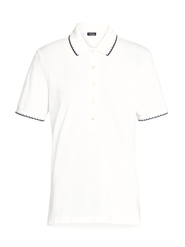 Kiton Jersey Poloshirt Cotton - WHITE