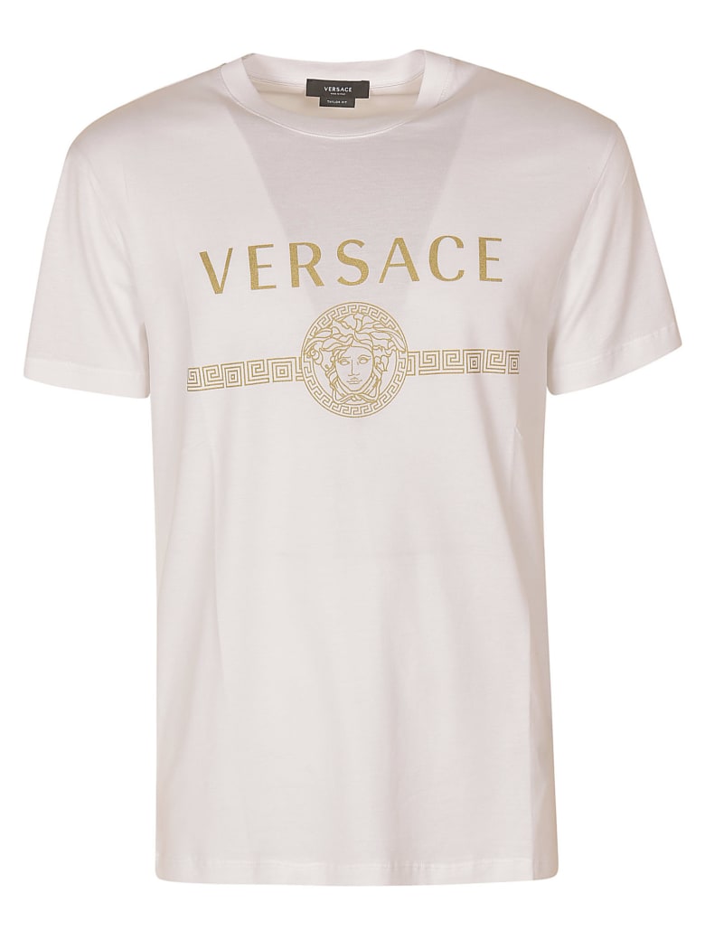 Versace Logo Print T-shirt - White