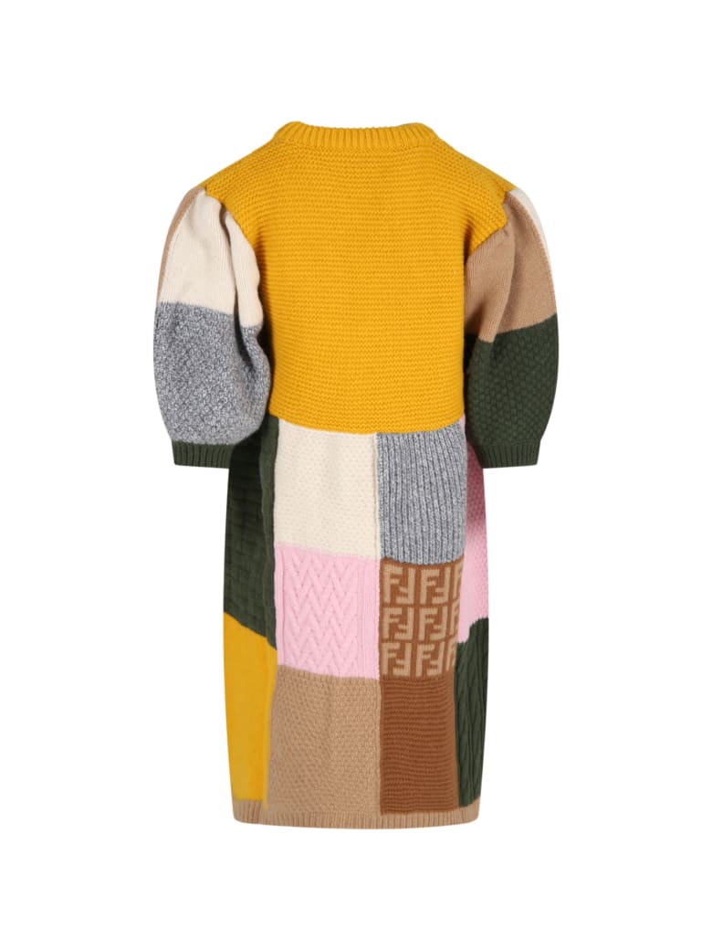 fendi multicolor dress