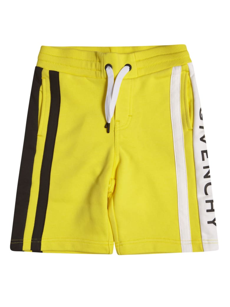 Givenchy Side Logo Drawstring Shorts - Giallo