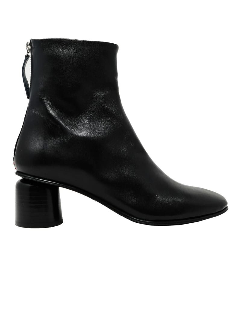 Halmanera Anya13black Leather Ankle Boots - BLACK