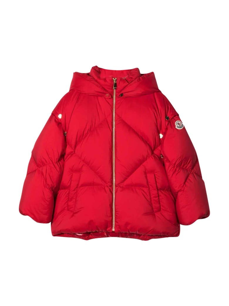 Moncler Unisex Red Down Jacket - Rosso