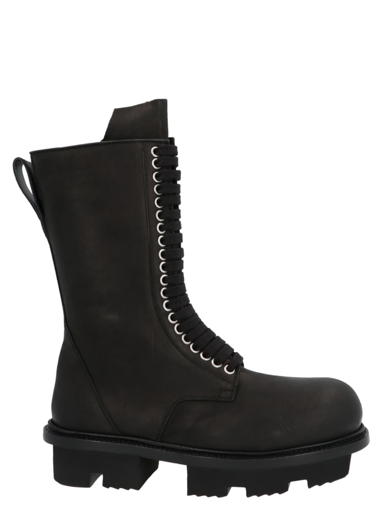 Rick Owens 'army Bozo Megatooth' Shoes - Black