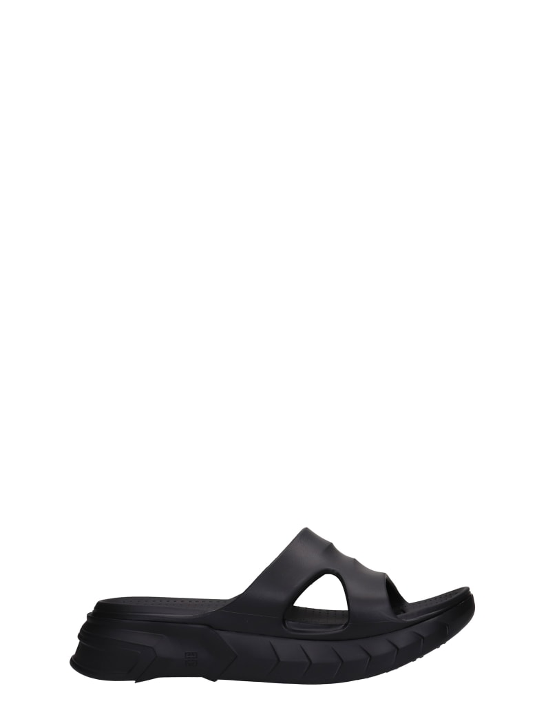 Givenchy Marshmallow Flats In Black Rubber/plasic - black