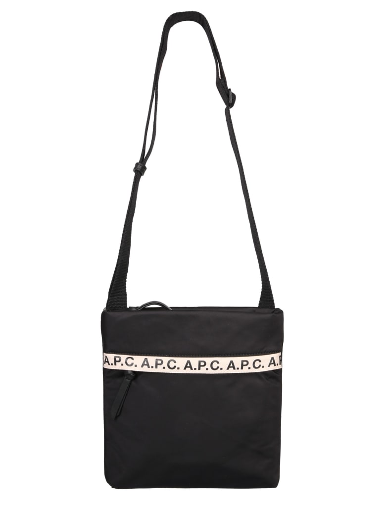 A.P.C. Shoulder Bag With Logo - NERO