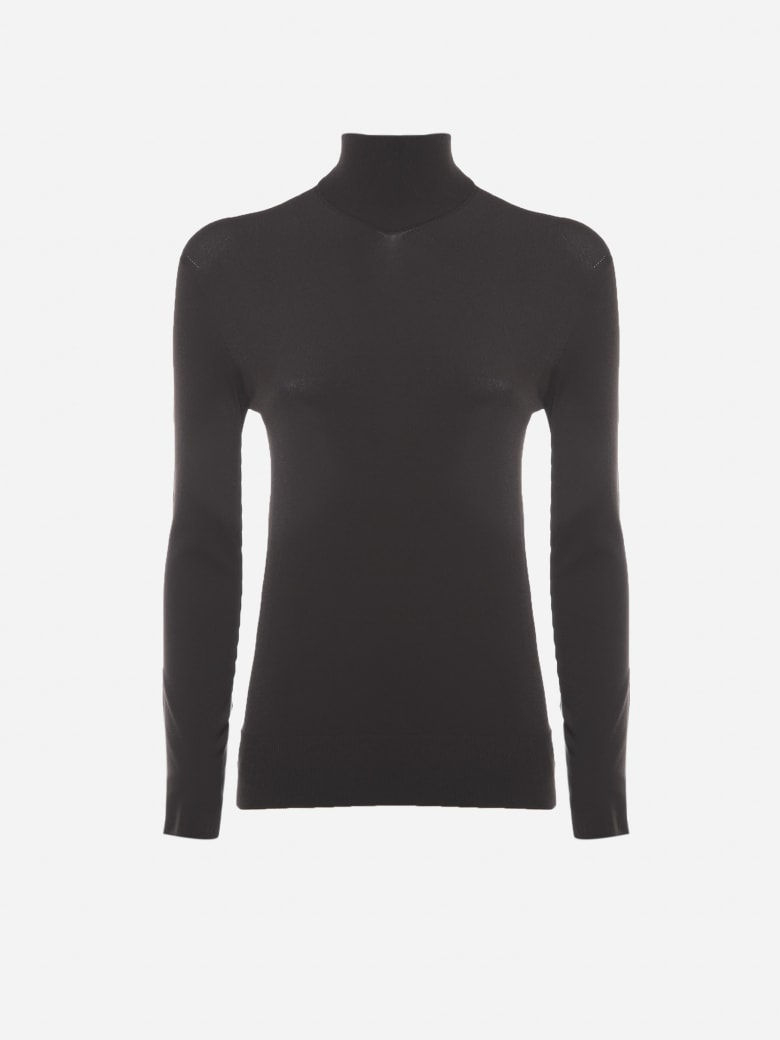 Bottega Veneta Turtleneck Made Of Technoskin Fabric - Fondant