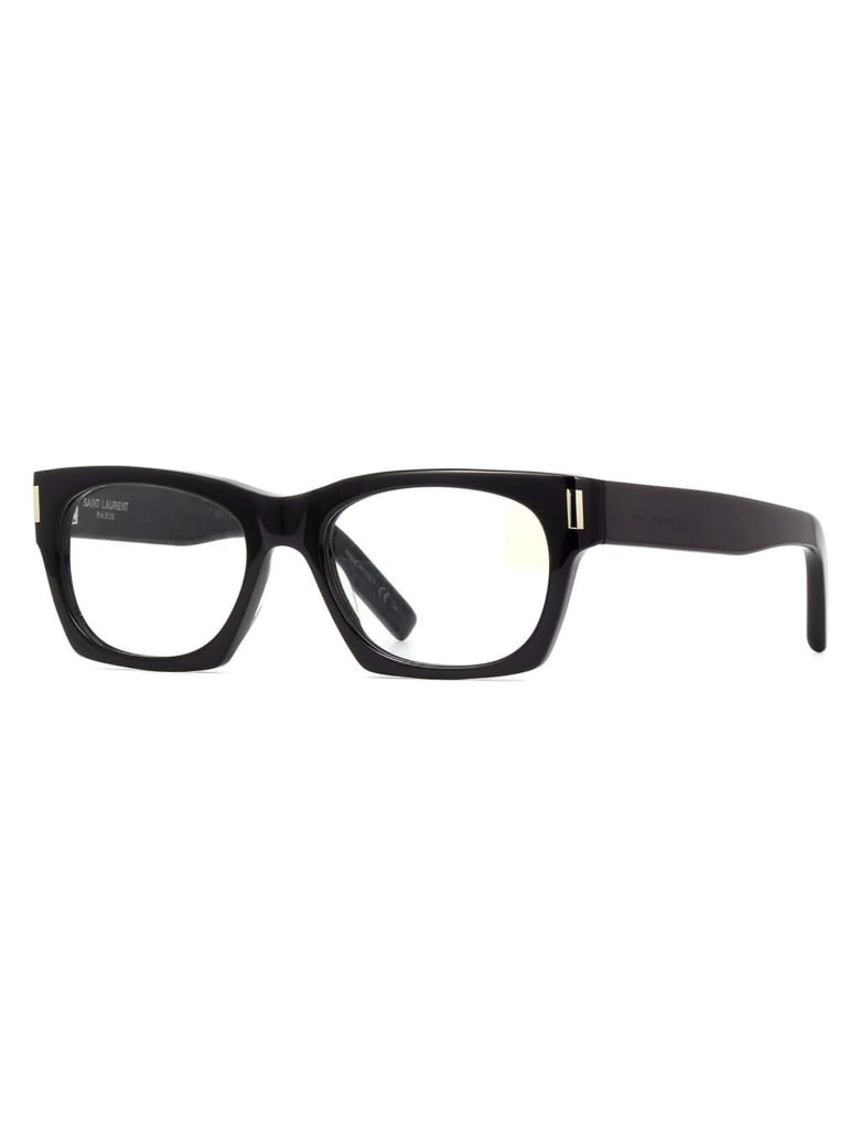 Saint Laurent SL 402 Sunglasses - Black Black Grey