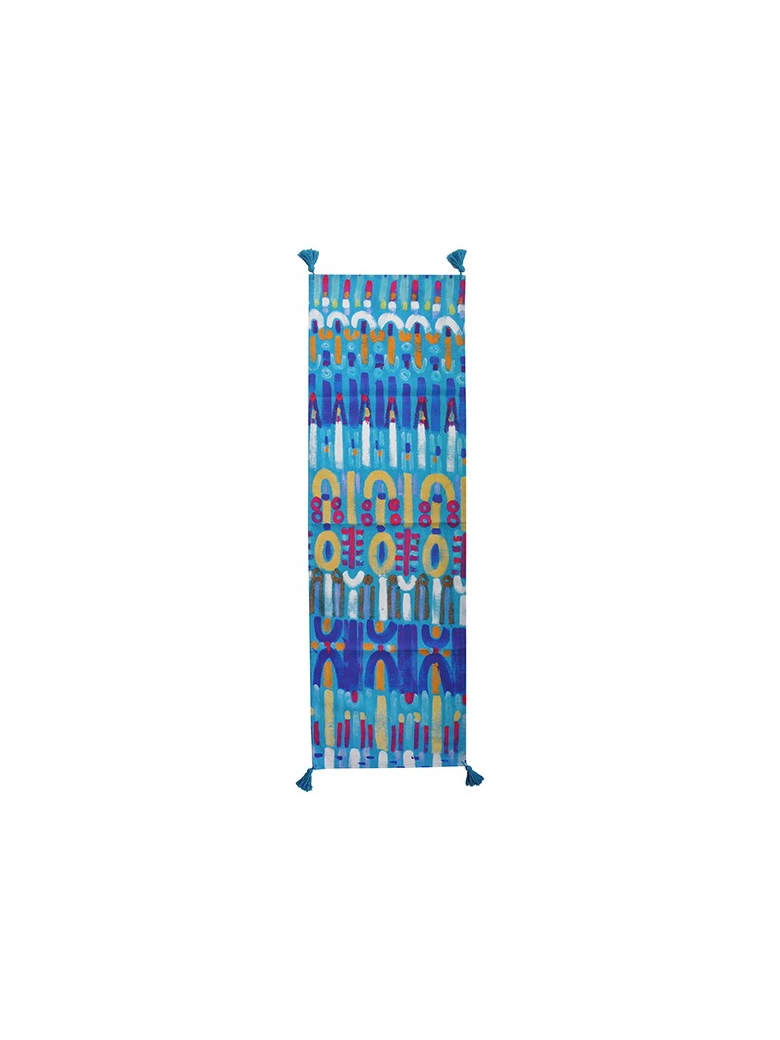 Le Botteghe su Gologone Runner Colores 140x50 Cm - Fantasy Cyan