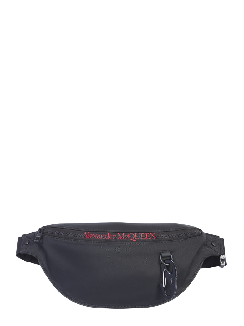 Alexander McQueen Pouch With Logo - Nero