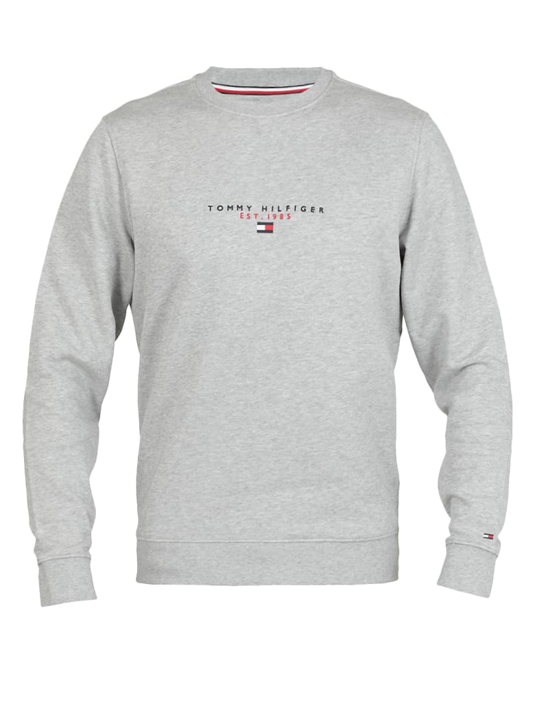 Tommy hilfiger logo sweatshirt grey Outlet