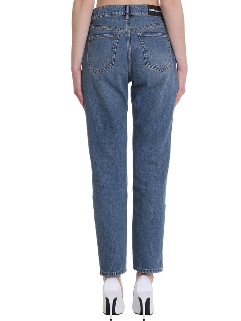 Balenciaga Jeans In Blue Denim | italist, ALWAYS LIKE A SALE