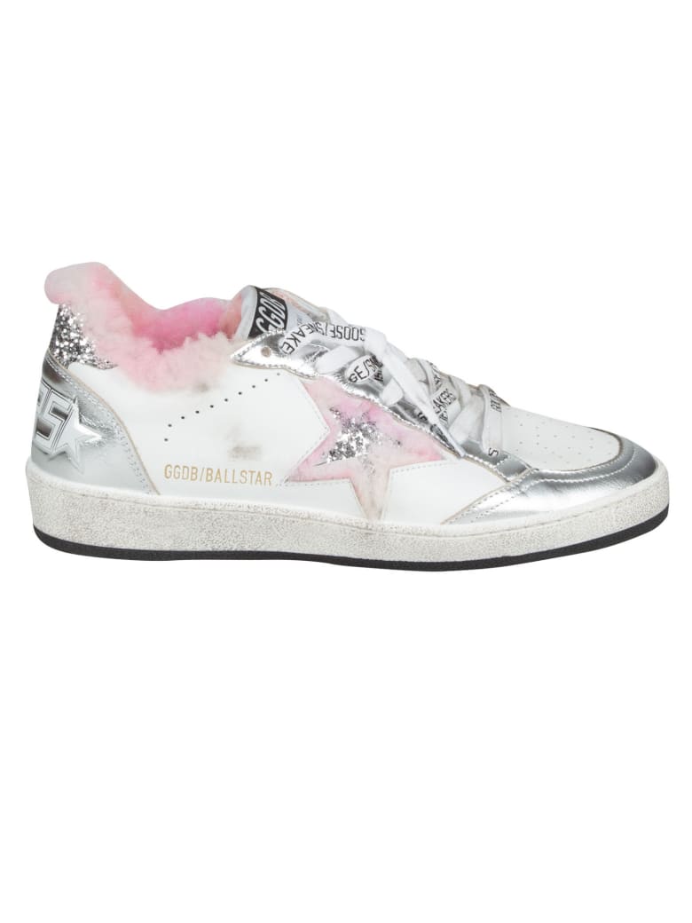 Golden Goose Ball Star Sneakers - White/Silver/Multicolor