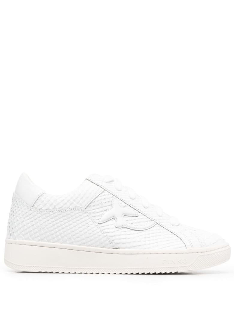 Pinko Licorice Low Leather Sneakers - White