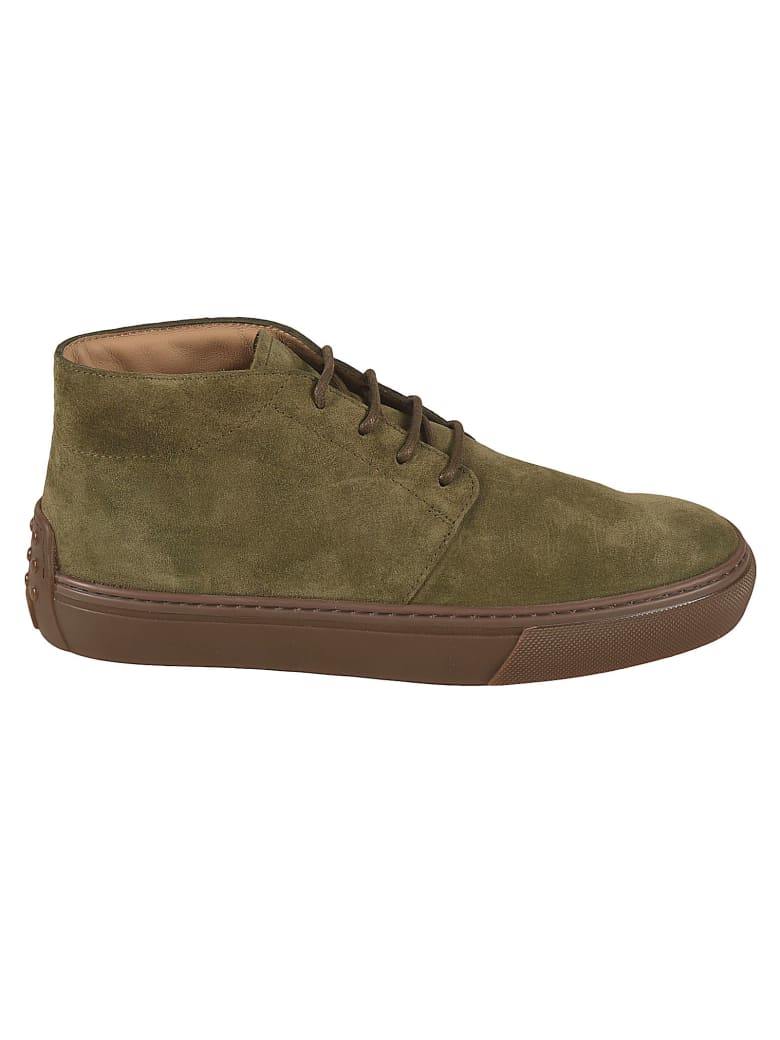 Tod's Polacco Cassetta Lace-up Boots - Green