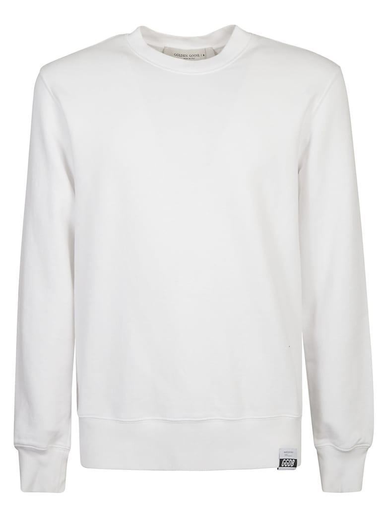 Golden Goose Archibald Regular Sweatshirt - White/Black/Pink