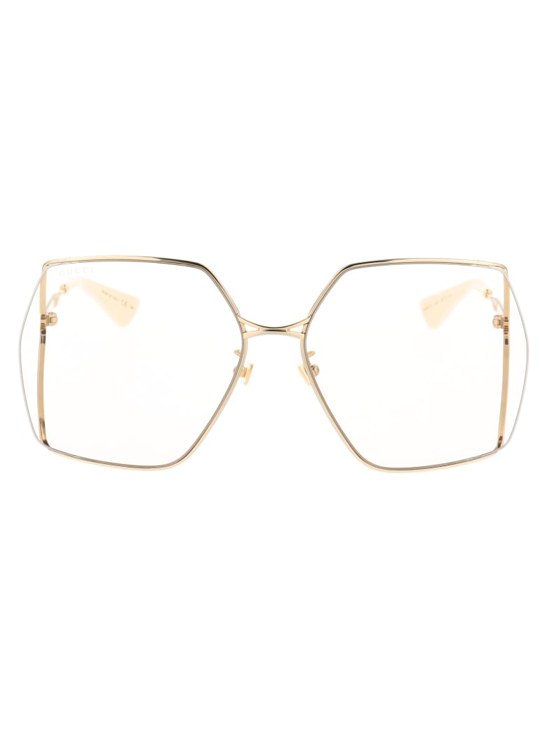 Gucci Gg0817s Sunglasses - 005 GOLD GOLD YELLOW