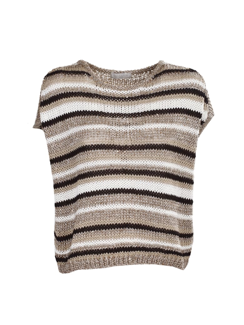 Antonelli cotton blend sweater - Righe