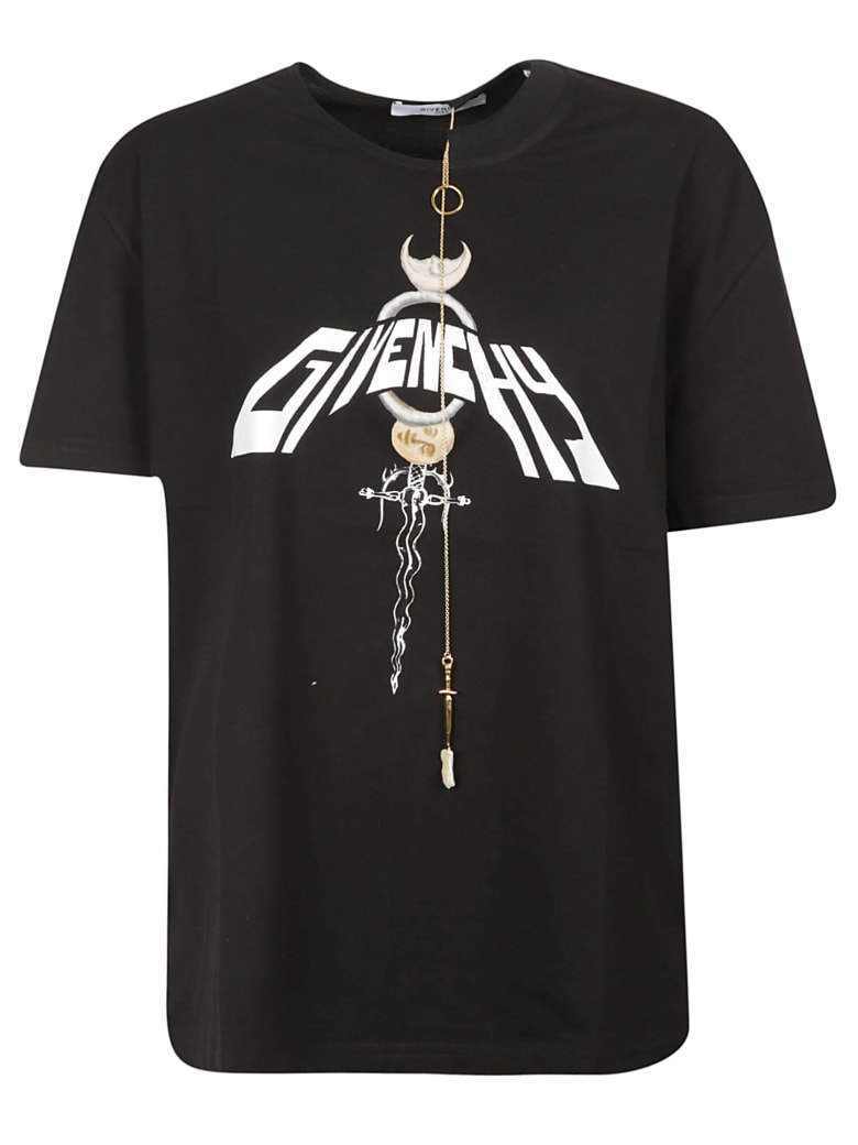 Givenchy Dagger And Chain T-shirt | italist, ALWAYS LIKE A SALE