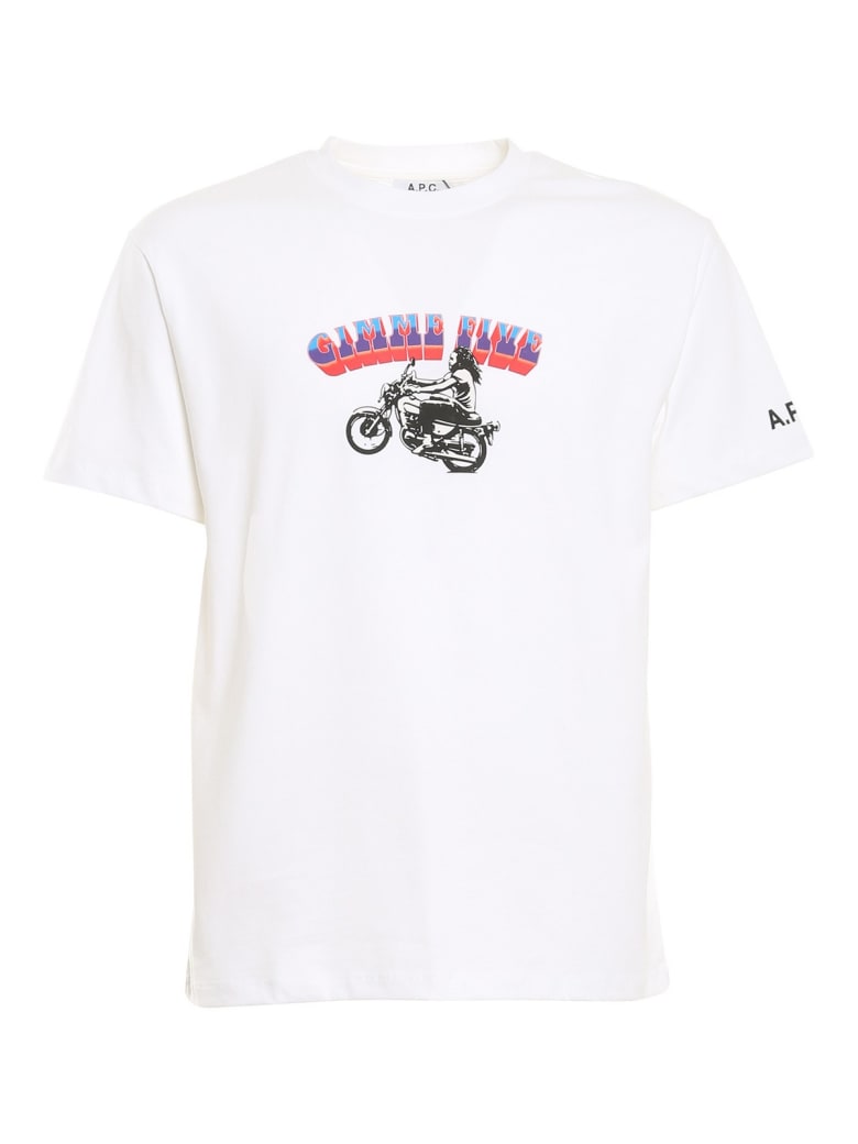 A.P.C. T Shirt Samy - Aab White