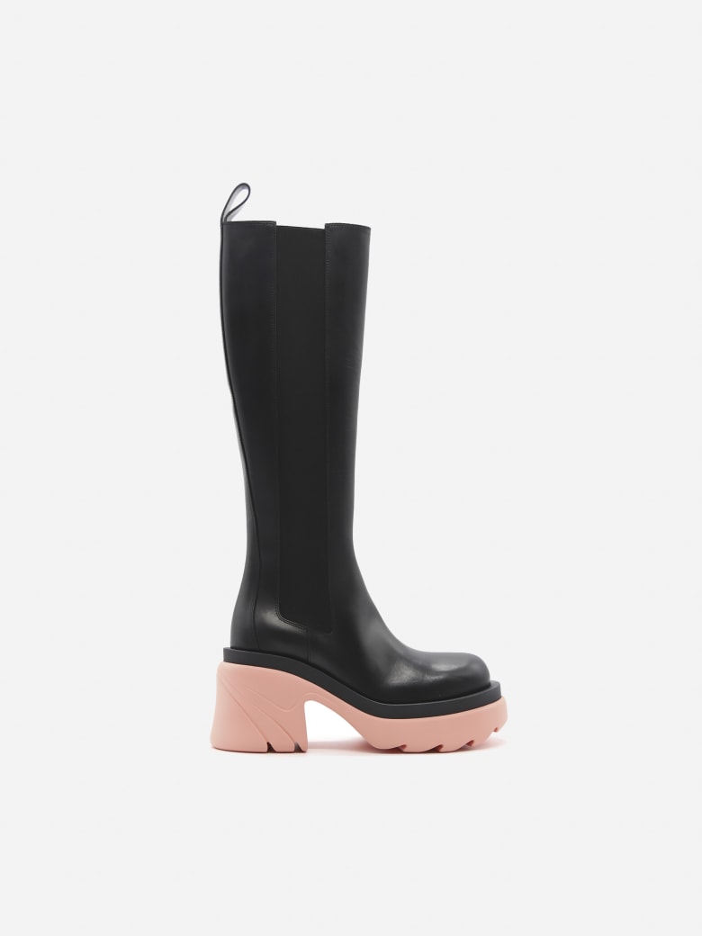 Bottega Veneta Flash Boots Made Of Leather - Black