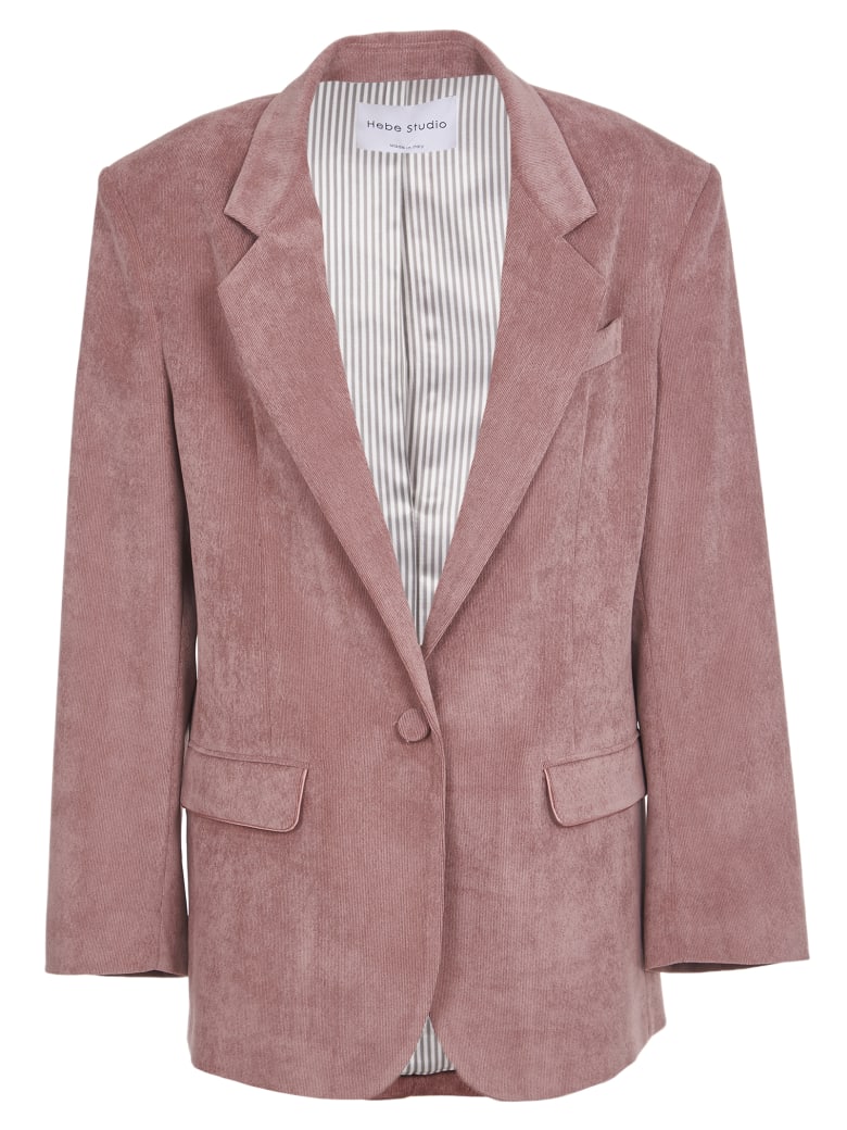 Hebe Studio Pink Cordury Jacket - Pink